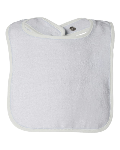 Rabbit Skins Infant Contrast Trim Terry Bib 1003