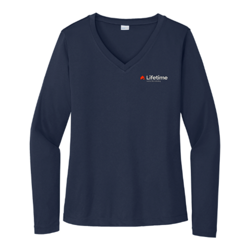 Lifetime - Sport-Tek - Ladies' Long Sleeve PosiCharge Competitor V-Neck Tee v1