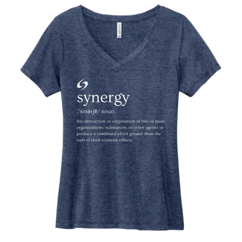 SynergyECP - Volunteer Knitwear Women's Daily V-Neck Tee USA-Made - v2