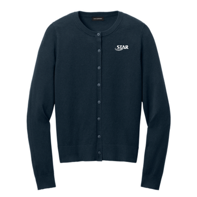 StarAutismSupport - Port Authority Women’s Easy Care Crewneck Cardigan Sweater