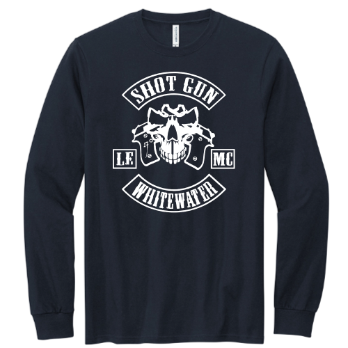 ShotGunLawEnforcementMC - Volunteer Knitwear Chore Long Sleeve Tee USA-Made V2 "WhiteWater"