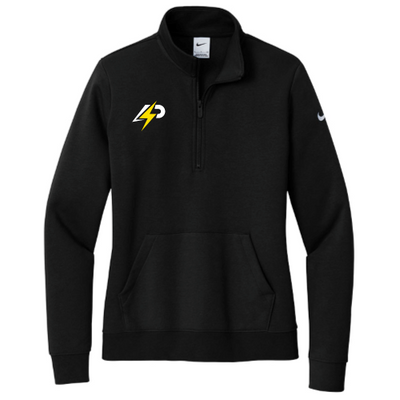 Powersolsolar - PRINTED - Nike Ladies Club Fleece Sleeve Swoosh 1/2-Zip