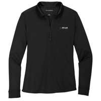 AtlasLiftTech - Port Authority Ladies Silk Touch Performance Long Sleeve Polo