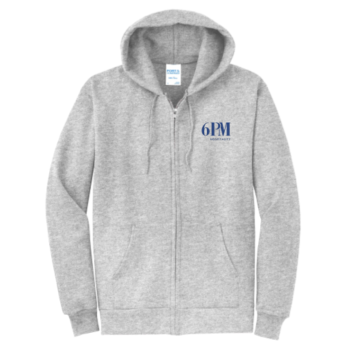 6PMHospitality - Port & Company Classic Full-Zip Hooded Sweatshirt v1