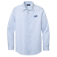 White/ Newport Blue Grid Check