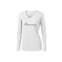 PristineSurgical Sport-Tek Ladies Long Sleeve V-Neck Competitor Tee