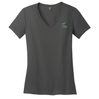 MilesForMigraine - District Made Ladies Perfect Weight V-Neck Tee