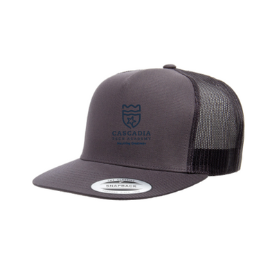 CascadiaTechAcademy YP Classics - 5-Panel Trucker  - Charcoal