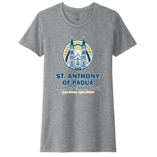 St. Anthony of Padua - Next Level Women's CVC Tee Digital Print