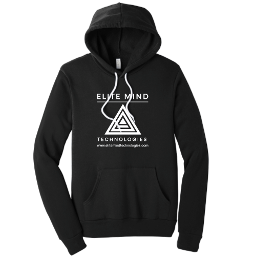 Elite Mind Technologies - Unisex Poly/Cotton Hooded Pullover Sweatshirt