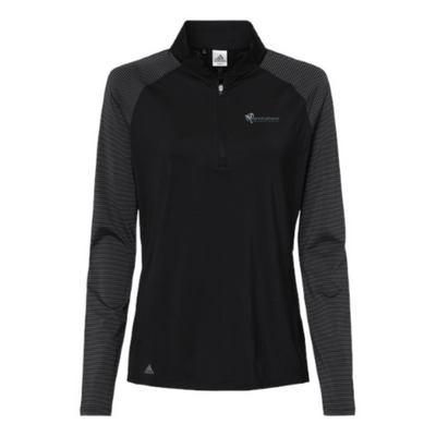 QueenstownVet - Women's Stripe Block Quarter-Zip Pullover