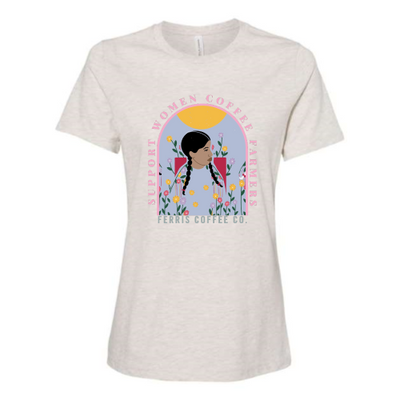 FerrisCoffee - Womens Relaxed Fit Heather - Vergel Support
