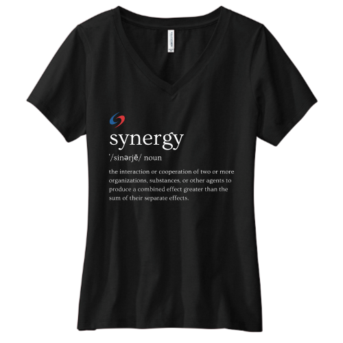 SynergyECP - Volunteer Knitwear Women's Daily V-Neck Tee USA-Made - v2