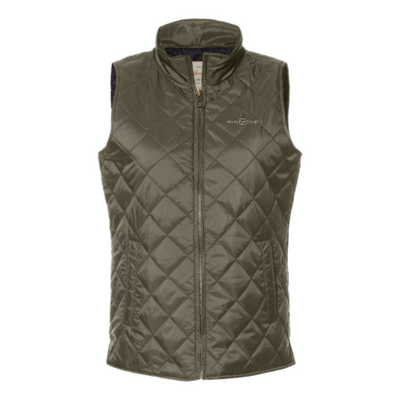 AcuityEyeGroup - Women's Vintage Diamond Quilted Vest - Embroidered