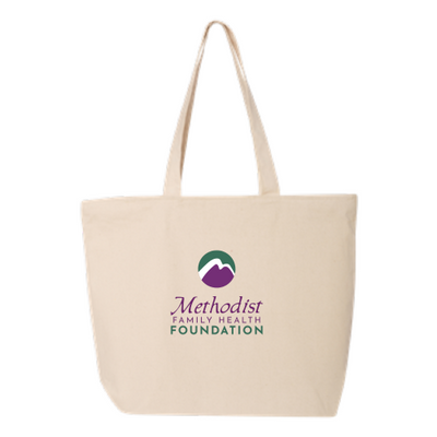 MethodistFamily - 24.5L Canvas Zippered Tote