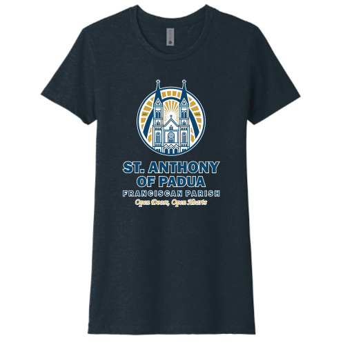 St. Anthony of Padua - Next Level Women's CVC Tee Digital Print