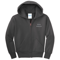 NiceNinjas - Port & Company Youth Full-Zip Hooded Sweatshirt