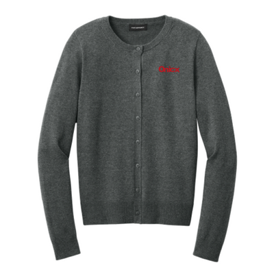 Onicx - Port Authority Women’s Easy Care Crewneck Cardigan Sweater