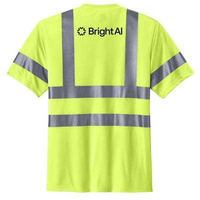 BrightAI - CornerStone ANSI 107 Class 3 Short Sleeve Snag Resistant Reflective T-shirt