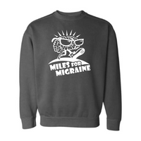 MilesForMigraine - Pigment-Dyed Crewneck Sweatshirt