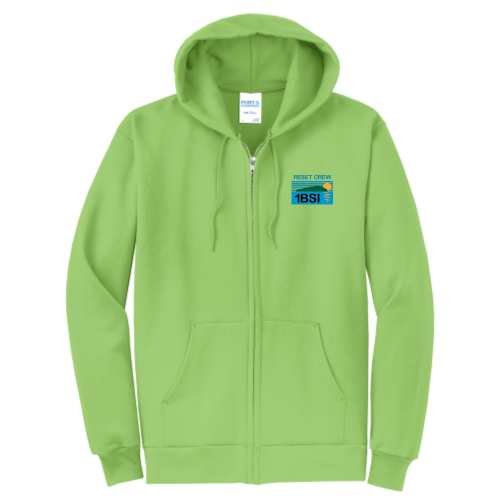 1BSI - Port & Company Classic Full-Zip Hooded Sweatshirt