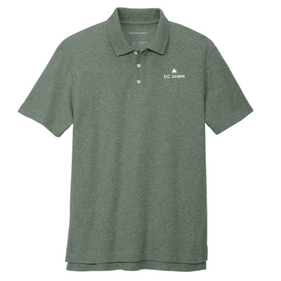 DC SHRM - Sustainable Port Authority Men's C-FREE Cotton Blend Pique Polo