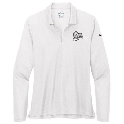 Nebraska State Fair - Nike Ladies Dri-FIT Micro Pique 2.0 Long Sleeve Polo v2