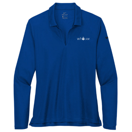 WhoIAM - Nike Ladies Dri-FIT Long Sleeve Polo