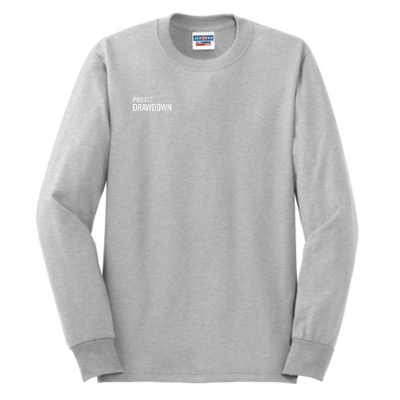 Drawdown - JERZEES Heavyweight Blend 50/50 Cotton/Poly Long Sleeve T-Shirt