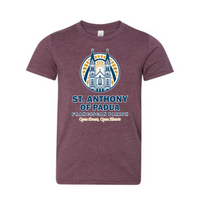 St. Anthony of Padua - Unisex Heather CVC Short Sleeve Tee Digital Print