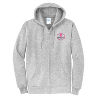 BeverlyHillsWomensGolfClub - Unisex Port and Company Full Zip Hooded Sweatshirt