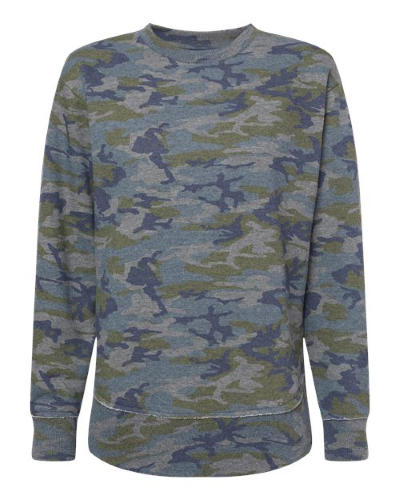 LAT Women's Weekend Fleece Crewneck Sweatshirt 3525