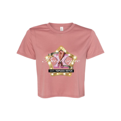 X Burlesque Ladies Flowy Cropped T Shirt