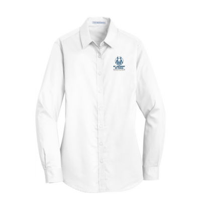 St. Anthony of Padua - Port Authority Ladies SuperPro Twill Shirt v1 Embroidery