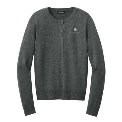 OceanElement - Port Authority Women’s Easy Care Crewneck Cardigan Sweater