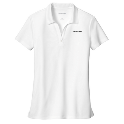 NorthWind - Sport-Tek Ladies UV Micropique Polo -White