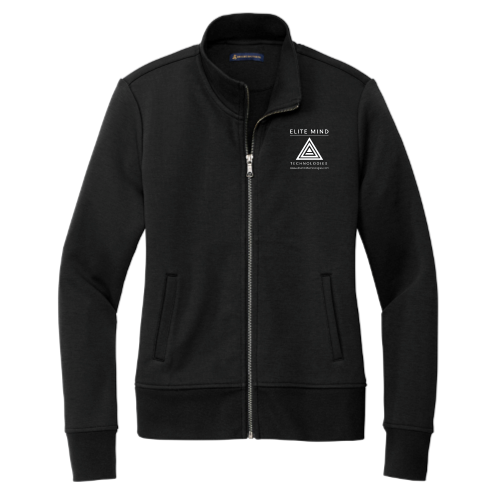 Elite Mind Technologies - Brooks Brothers Women's Double-Knit Full-Zip