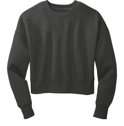 District Women's Perfect Weight Fleece Cropped Crew DT1105