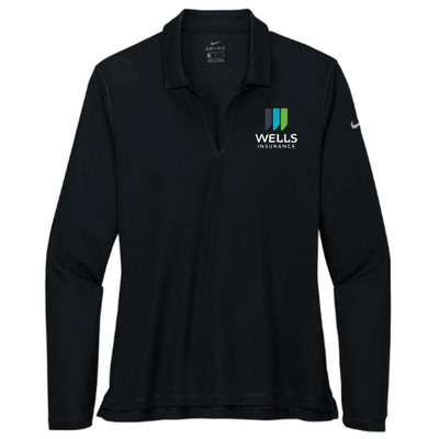 Wells Insurance - Ladies Nike Dri Fit Long Sleeve Polo