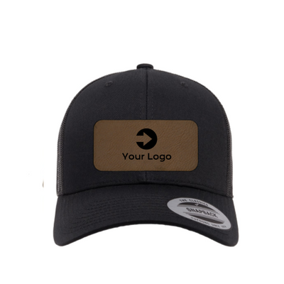 Leather Patch Trucker Cap