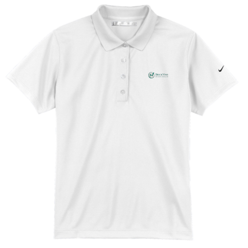 Brickvine - Nike Golf - Ladies' Tech DRI-FIT Polo - White / Navy