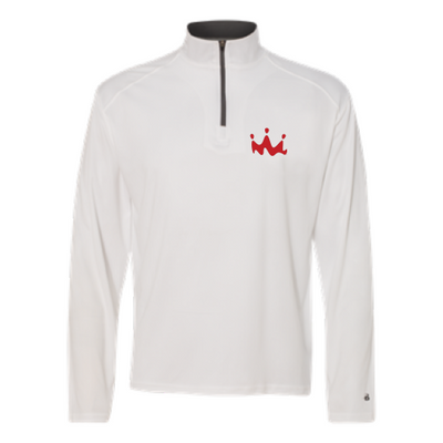 SmoothieKing471 B-Core Quarter-Zip Pullover - White *updated