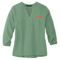 HealthTransit - Mercer+Mettle Women's Stretch Crepe 3/4 -Sleeve Blouse  v1