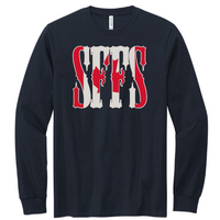 ShotGunLawEnforcementMC - Volunteer Knitwear Chore Long Sleeve Tee USA-Made V8 "SFFS"