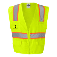 DucasConstruction - Solid Front Safety Vest With Mesh Back