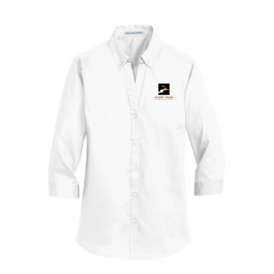 Sunset Creek Realty - Port Authority Ladies 3/4-Sleeve SuperPro™ Twill Shirt v2