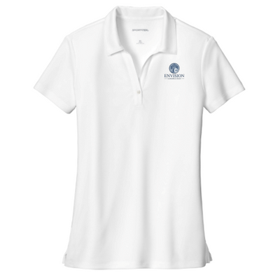 EnvisionConstruction - Sport-Tek Ladies UV Micropique Polo LST740 - White