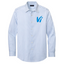 White/ Newport Blue Grid Check