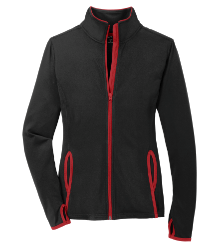 Sport-Tek Ladies Sport-Wick Stretch Contrast Full-Zip Jacket LST853