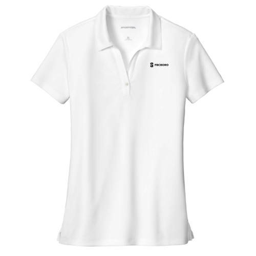 FBCS - Sport-Tek Ladies UV Micropique Polo LST740 White